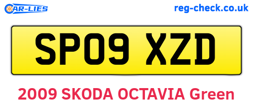 SP09XZD are the vehicle registration plates.