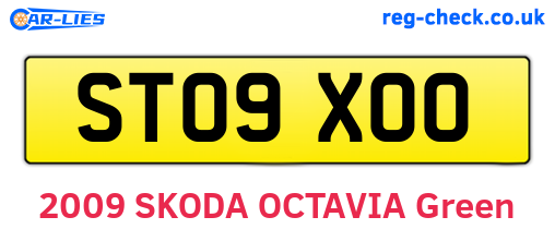 ST09XOO are the vehicle registration plates.