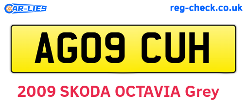 AG09CUH are the vehicle registration plates.