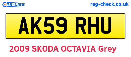 AK59RHU are the vehicle registration plates.