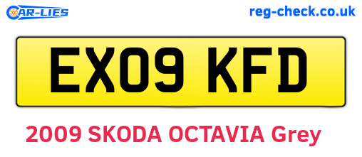 EX09KFD are the vehicle registration plates.