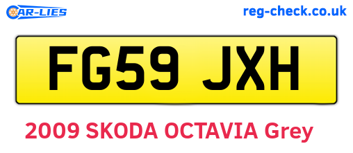 FG59JXH are the vehicle registration plates.