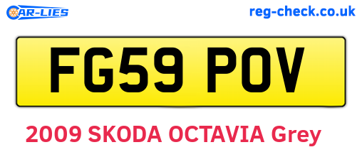 FG59POV are the vehicle registration plates.