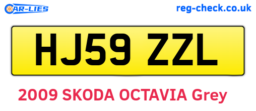 HJ59ZZL are the vehicle registration plates.