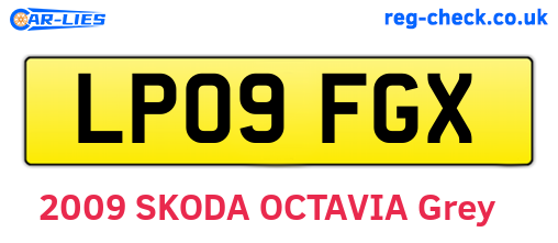 LP09FGX are the vehicle registration plates.