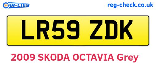 LR59ZDK are the vehicle registration plates.