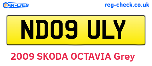 ND09ULY are the vehicle registration plates.