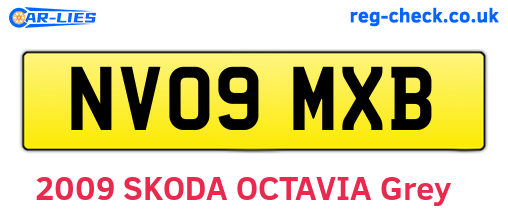 NV09MXB are the vehicle registration plates.