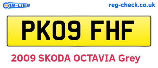 PK09FHF are the vehicle registration plates.
