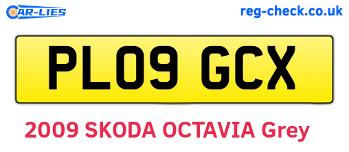 PL09GCX are the vehicle registration plates.