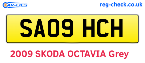 SA09HCH are the vehicle registration plates.