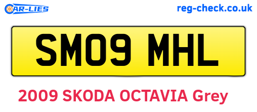 SM09MHL are the vehicle registration plates.