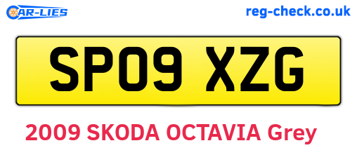 SP09XZG are the vehicle registration plates.