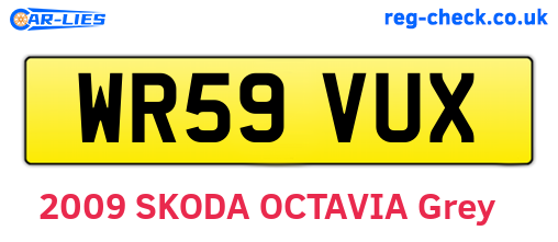 WR59VUX are the vehicle registration plates.