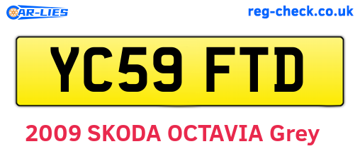 YC59FTD are the vehicle registration plates.