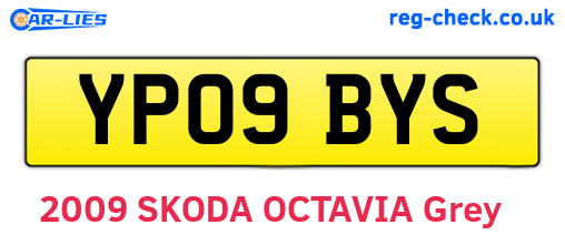 YP09BYS are the vehicle registration plates.