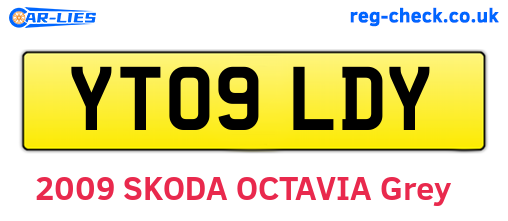 YT09LDY are the vehicle registration plates.