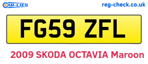 FG59ZFL are the vehicle registration plates.