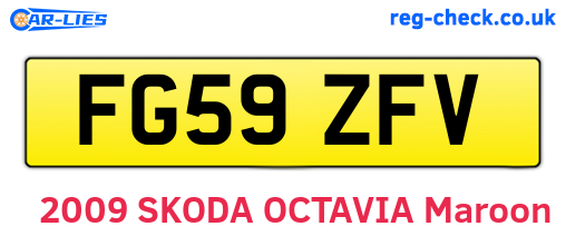 FG59ZFV are the vehicle registration plates.
