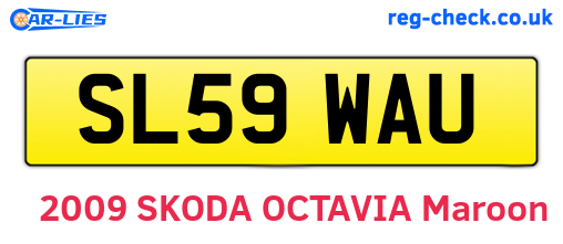 SL59WAU are the vehicle registration plates.