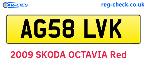 AG58LVK are the vehicle registration plates.