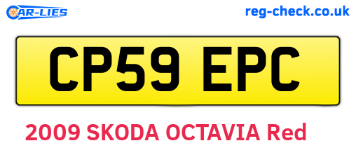 CP59EPC are the vehicle registration plates.