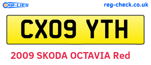 CX09YTH are the vehicle registration plates.