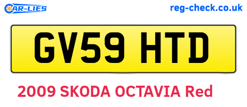 GV59HTD are the vehicle registration plates.