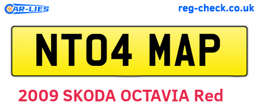 NT04MAP are the vehicle registration plates.