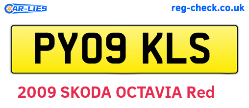 PY09KLS are the vehicle registration plates.
