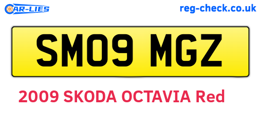 SM09MGZ are the vehicle registration plates.