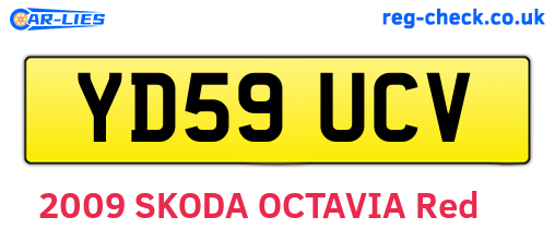 YD59UCV are the vehicle registration plates.