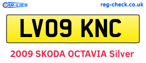 LV09KNC are the vehicle registration plates.