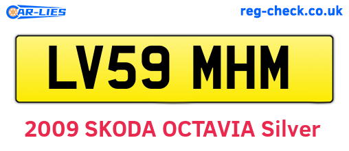 LV59MHM are the vehicle registration plates.