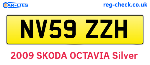 NV59ZZH are the vehicle registration plates.