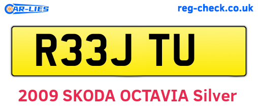 R33JTU are the vehicle registration plates.