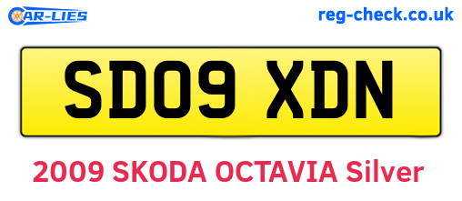 SD09XDN are the vehicle registration plates.