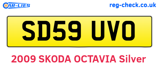 SD59UVO are the vehicle registration plates.