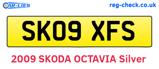 SK09XFS are the vehicle registration plates.
