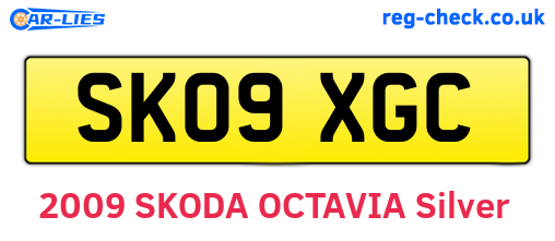 SK09XGC are the vehicle registration plates.