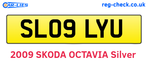 SL09LYU are the vehicle registration plates.