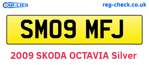SM09MFJ are the vehicle registration plates.