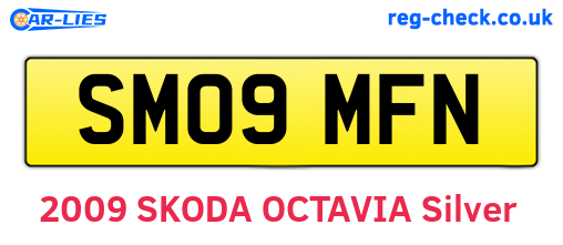 SM09MFN are the vehicle registration plates.