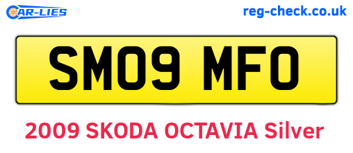 SM09MFO are the vehicle registration plates.