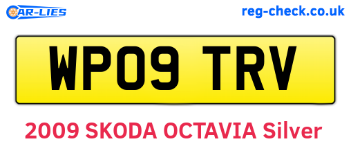 WP09TRV are the vehicle registration plates.