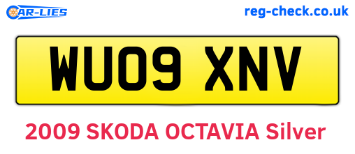 WU09XNV are the vehicle registration plates.