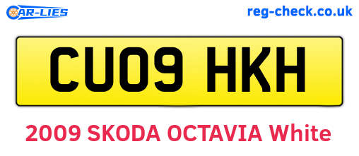 CU09HKH are the vehicle registration plates.