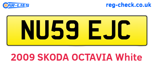 NU59EJC are the vehicle registration plates.