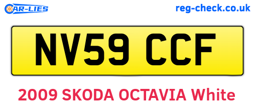 NV59CCF are the vehicle registration plates.