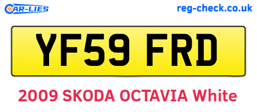 YF59FRD are the vehicle registration plates.